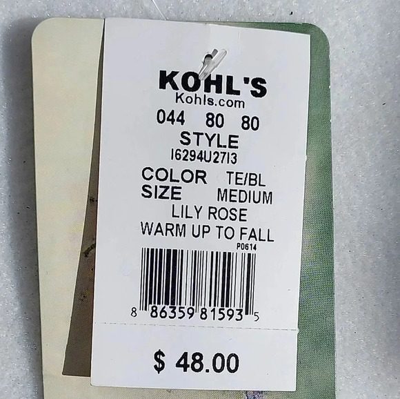 NWT Lily Rose Dress Teal/ Tan/Blue Mini Dress Medium - Picture 8 of 11